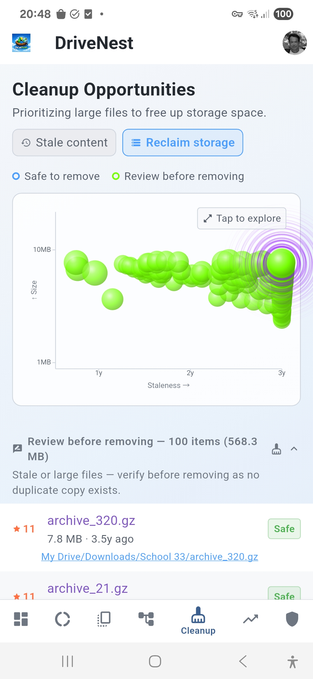 Reclaim Storage — Light